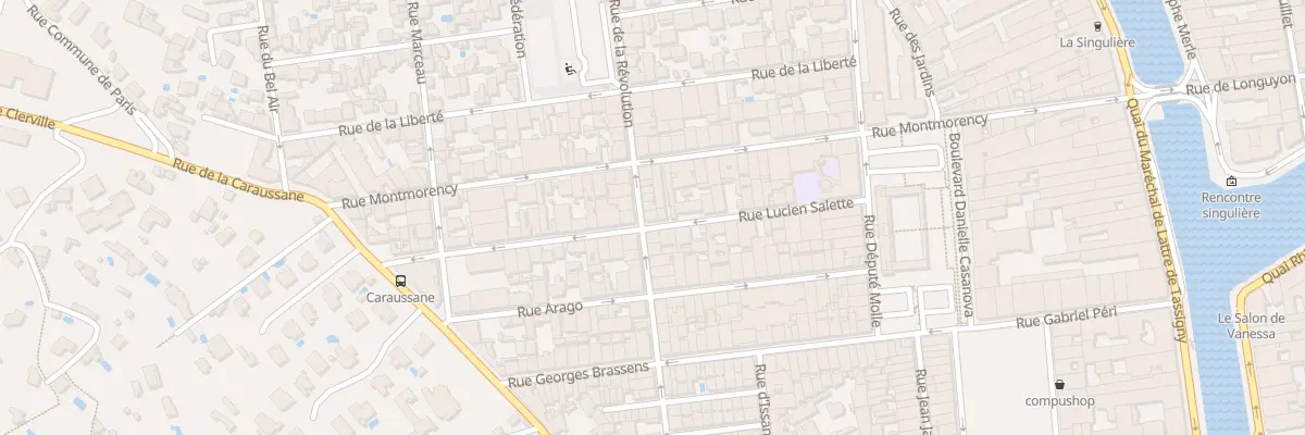 Plan du 20B Rue de la Révolution à Sète