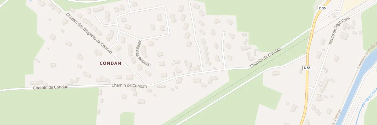 Plan du 346 Che de Condan à Dompierre-sur-Besbre