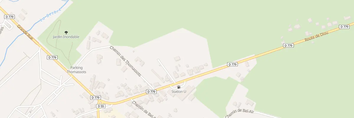 Plan du 497 Rte de Diou à Dompierre-sur-Besbre