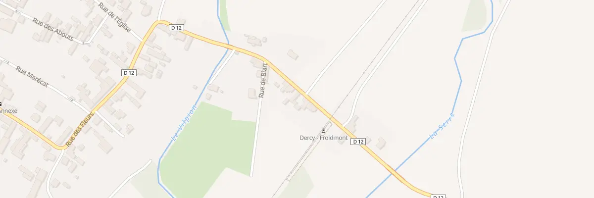 Plan du 23 Rue de la Gare à Dercy