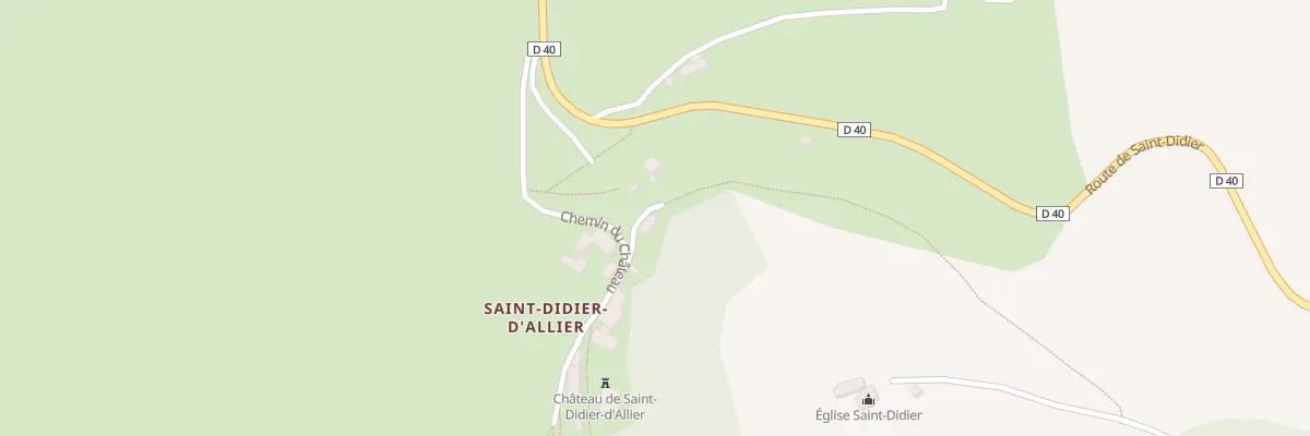Plan du 5023A Le Bourg Saint Didier à Saint-Privat-d’Allier