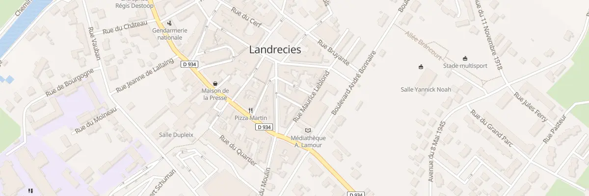 Plan du 5 Rue de Berlaimont à Landrecies