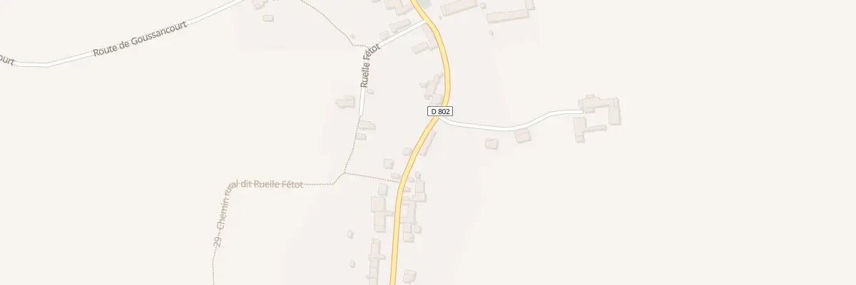 Plan du 5 Rte de Villers-Agron à Vézilly