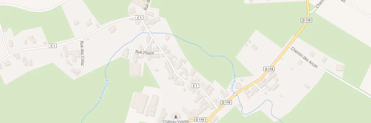 Plan du 14 Grande Rue à Nuars