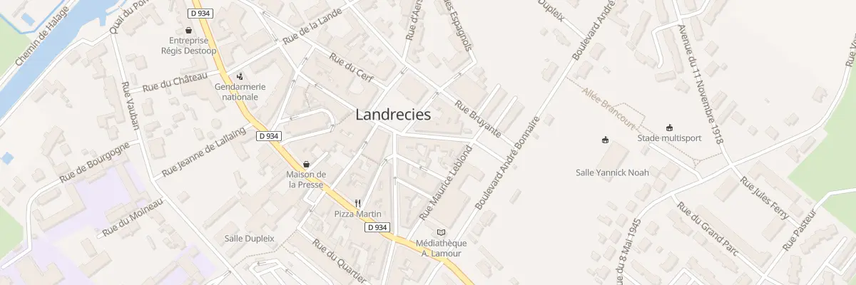 Plan du 8 Rue des Nobles à Landrecies