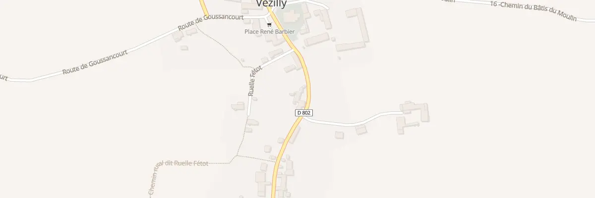 Plan du 4 Rte de Villers-Agron à Vézilly