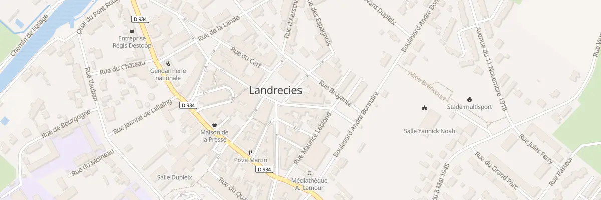 Plan du 1 Rue des Nobles à Landrecies