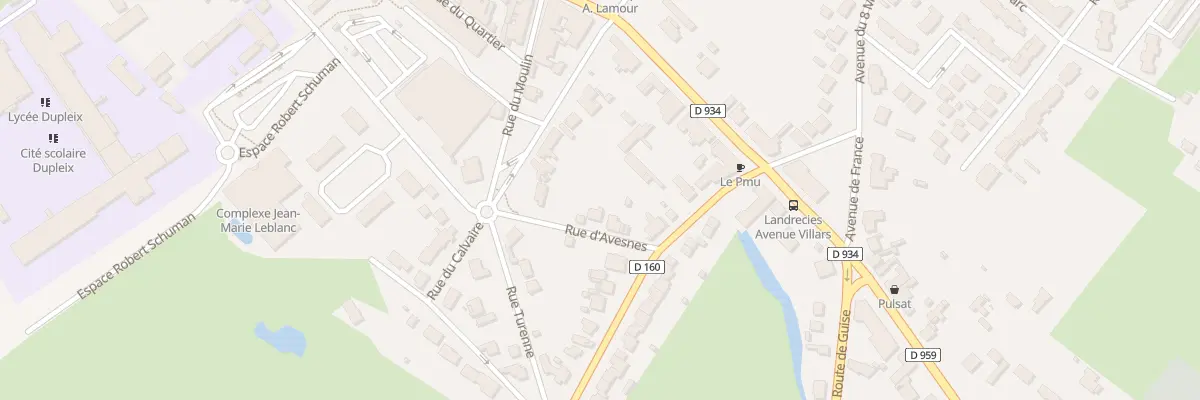 Plan du 2 Rue d’Avesnes à Landrecies