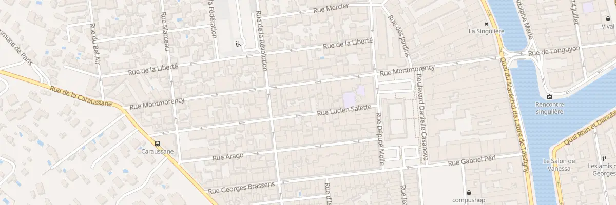 Plan du 14 Rue Lucien Salette à Sète
