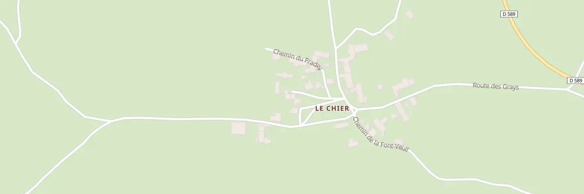 Plan du 5017 Le Chier à Saint-Privat-d’Allier