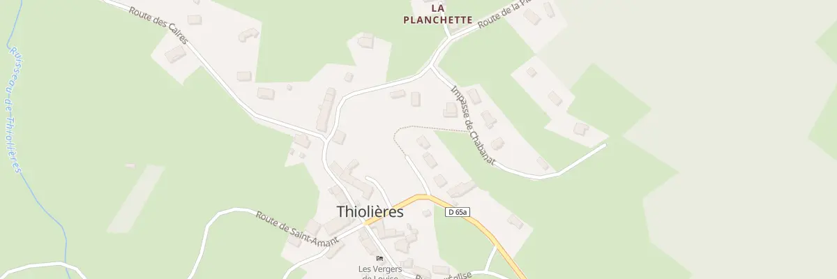 Plan du 5118 Le Bourg à Thiolières