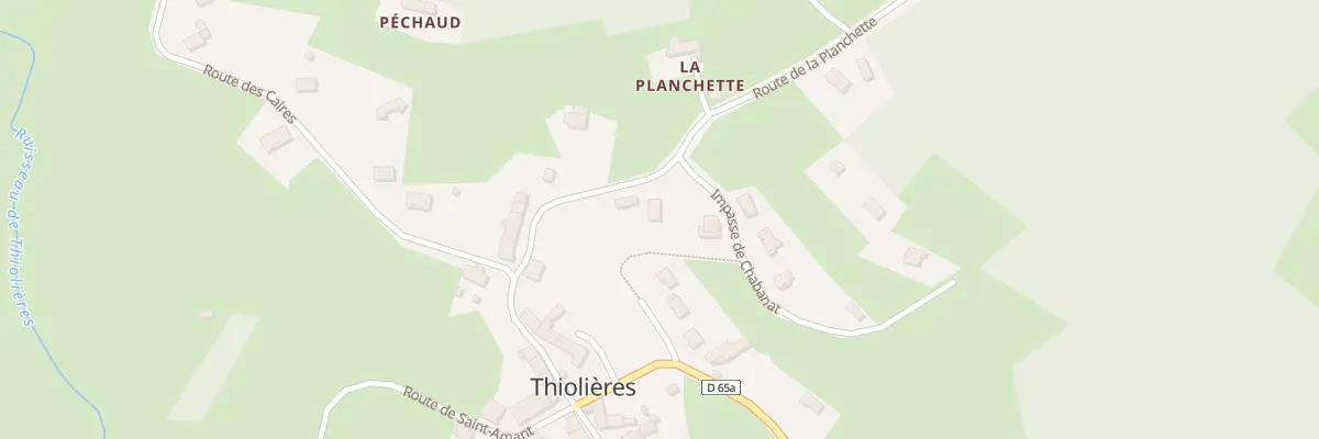 Plan du 5120 Le Bourg à Thiolières
