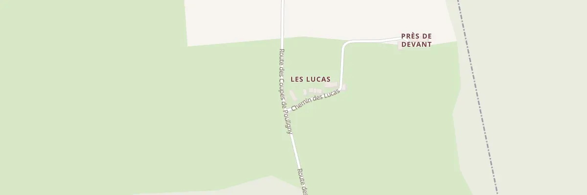 Plan du 40 Les Lucas à Montigny-sur-Canne