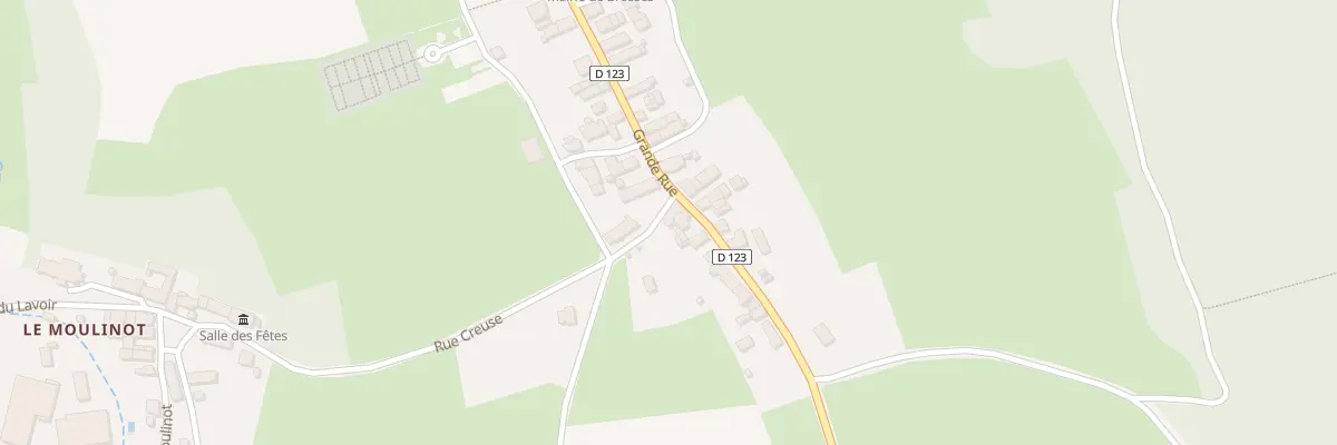 Plan du 1 Rue Creuse à Brosses