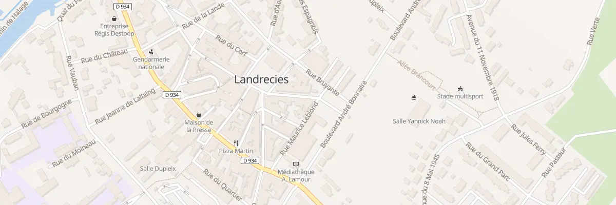 Plan du 16 Rue des Nobles à Landrecies