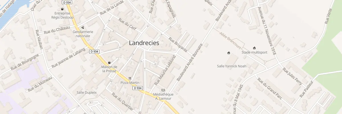 Plan du 18 Rue des Nobles à Landrecies