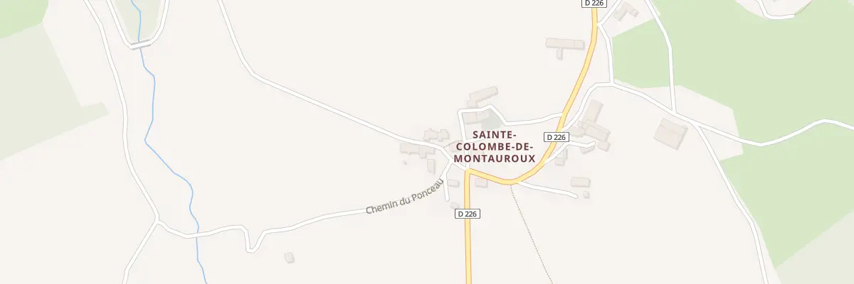 Plan du 5140 Ste Colombe de Montauroux à Grandrieu