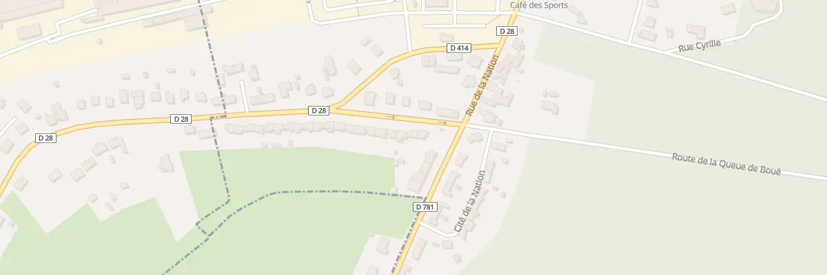 Plan du 3 Rue d’Etreux à Boué