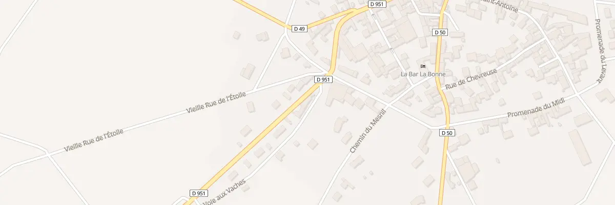 Plan du 2 Voie aux Vaches à Barbonne-Fayel