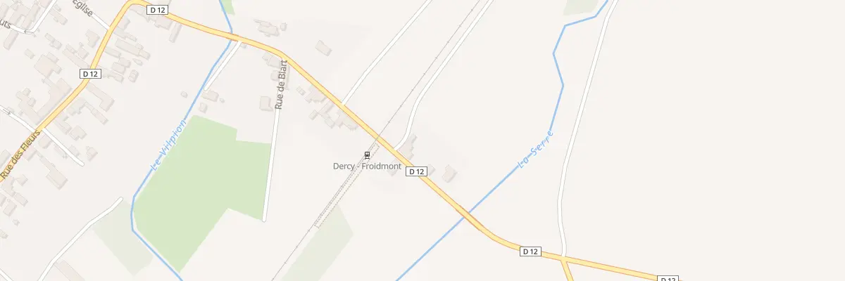 Plan du 10 Rue de la Gare à Dercy