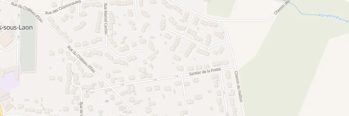 Plan du 38 Rue Emile Zola à Athies-sous-Laon