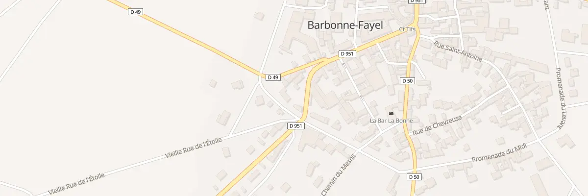 Plan du 5022 Gr Grande Rue à Barbonne-Fayel