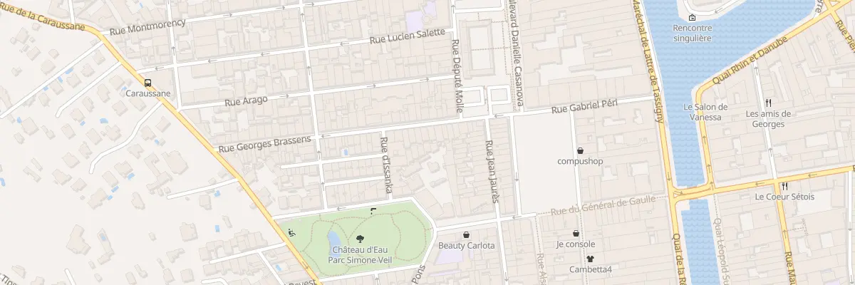 Plan du 23B Rue Henri Barbusse à Sète