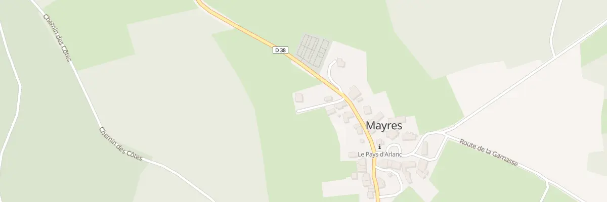 Plan du 52156 Le Bourg à Mayres