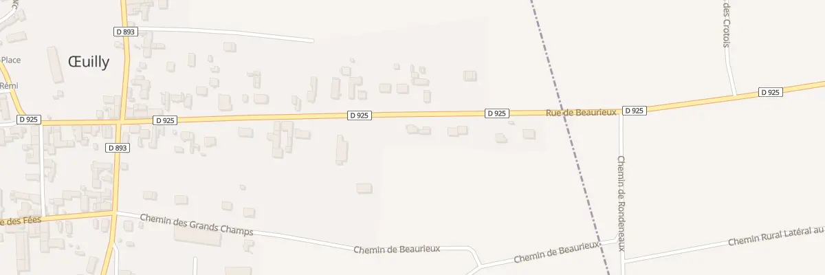 Plan du 28 Rue de Beaurieux à Œuilly