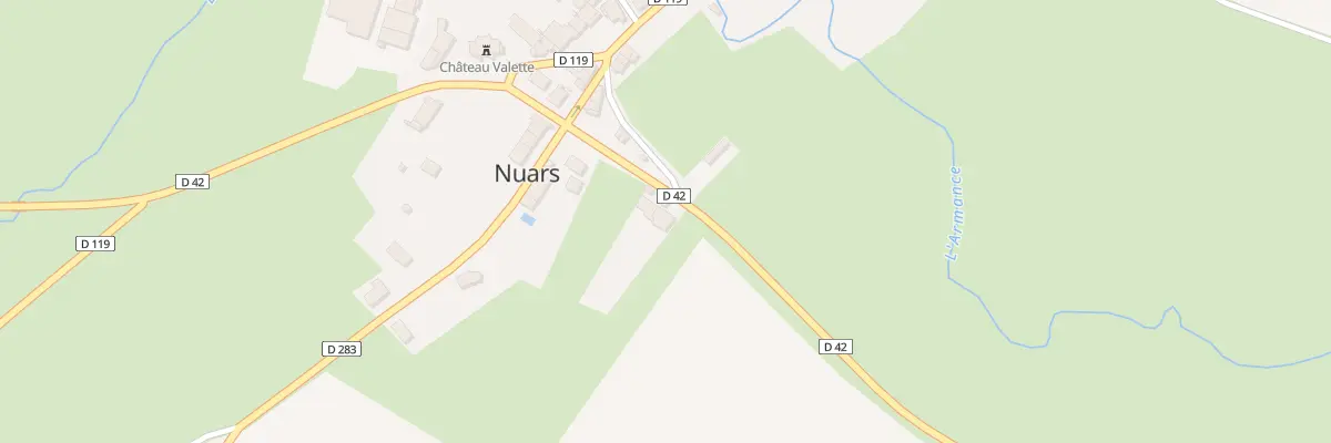 Plan du 20 Le Bourg à Nuars