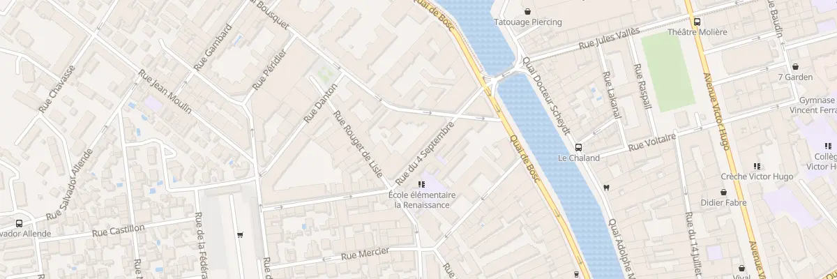 Plan du 7 Rue du Quatre Septembre à Sète
