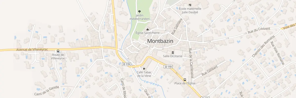 Plan du 4 Pl du Marché à Montbazin