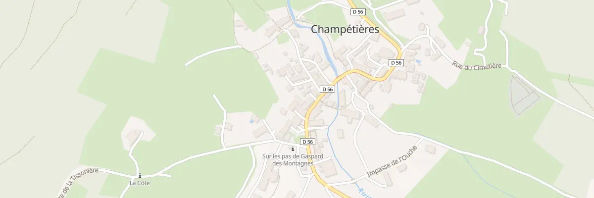 Plan du 5038 Le Bourg à Champétières