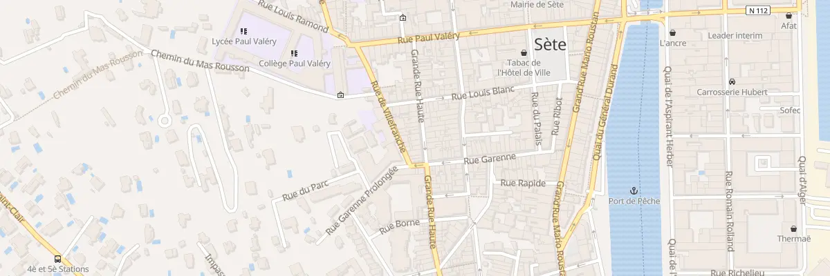 Plan du 30 Grande rue Haute à Sète