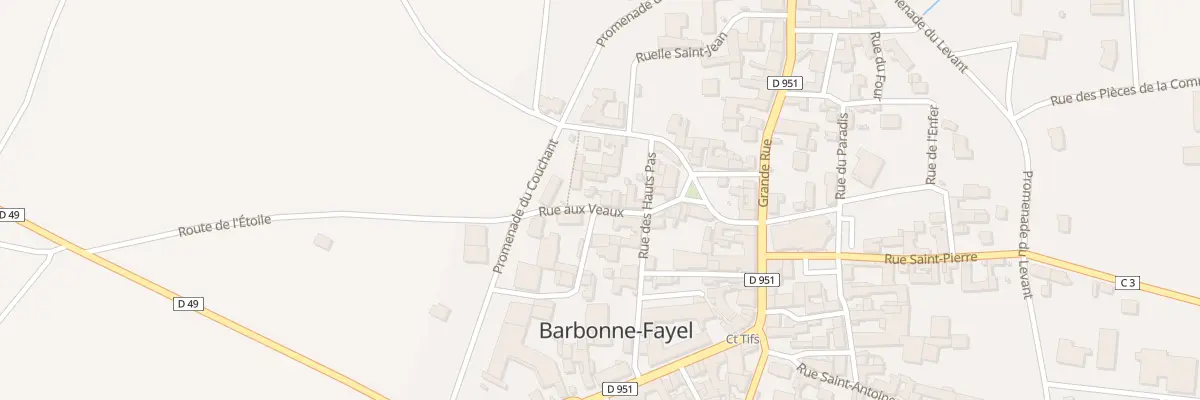 Plan du 4 Rue aux Veaux à Barbonne-Fayel