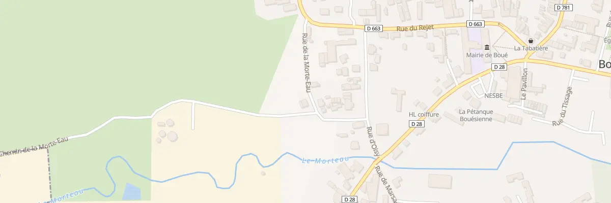 Plan du 3 Rue de la Morte Eau à Boué