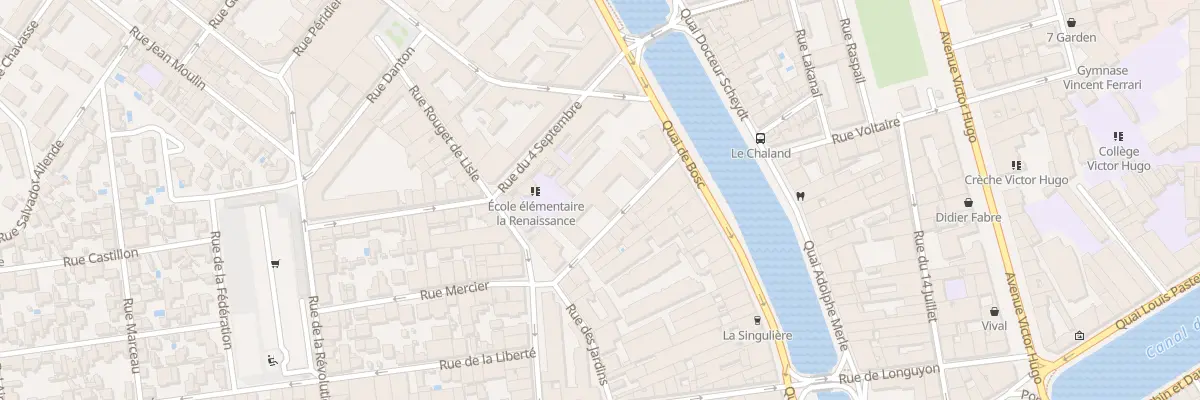 Plan du 2 Rue de la Douane à Sète