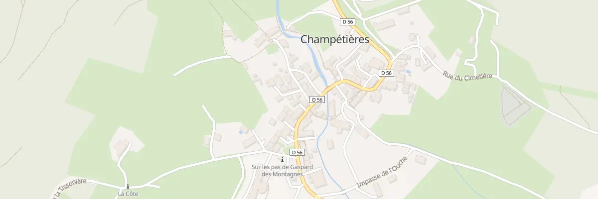 Plan du 5043 Le Bourg à Champétières