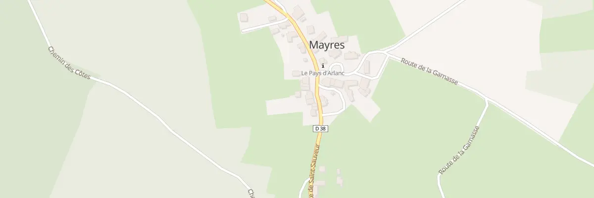 Plan du 5060 Le Bourg à Mayres