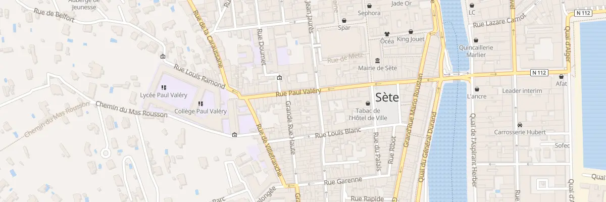 Plan du 31 Rue Paul Valéry à Sète