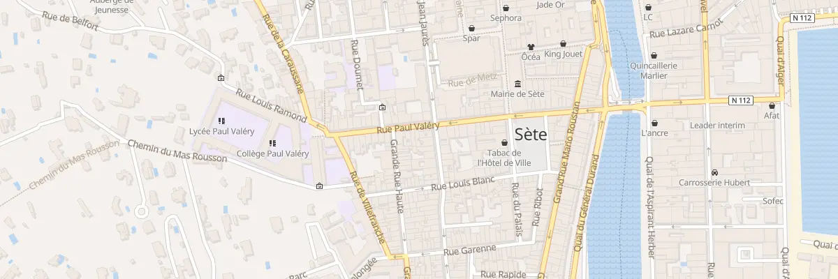 Plan du 29 Rue Paul Valéry à Sète