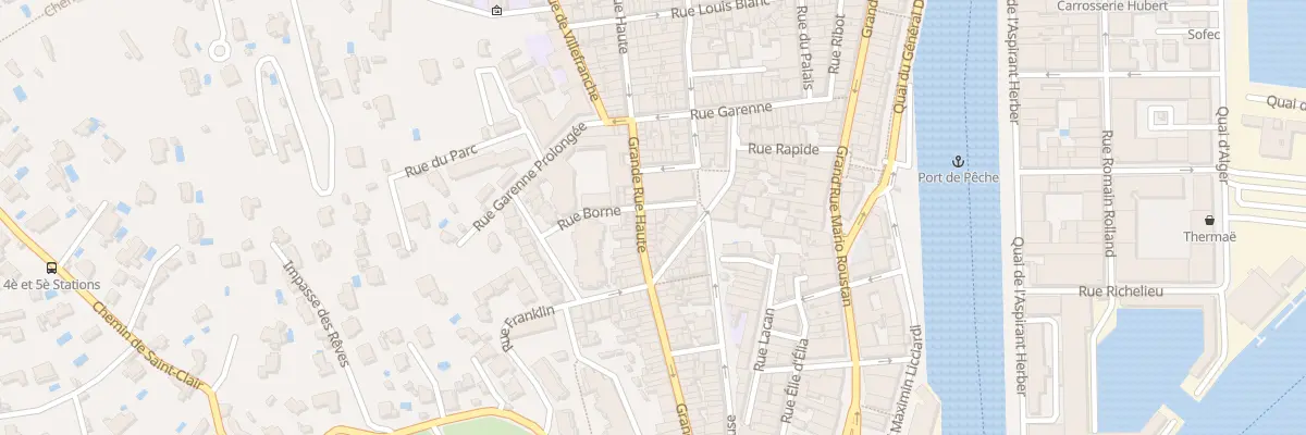 Plan du 57 Grande rue Haute à Sète