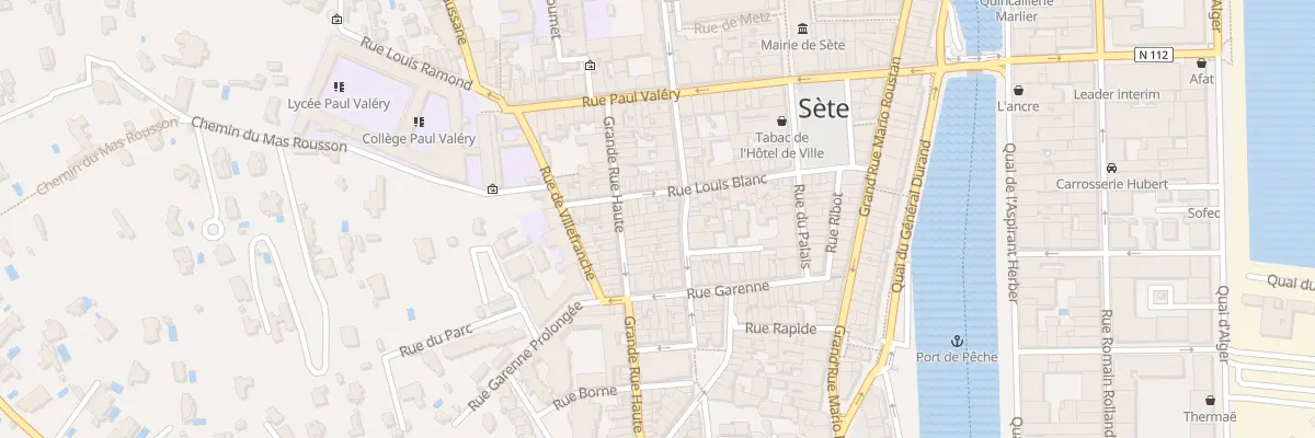 Plan du 26 Rue Pascal à Sète
