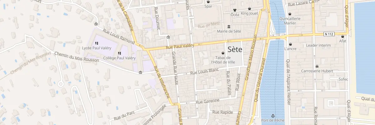 Plan du 14 Rue Pascal à Sète