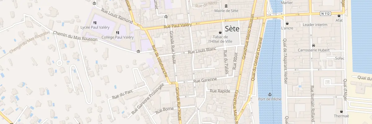 Plan du 28 Rue Pascal à Sète