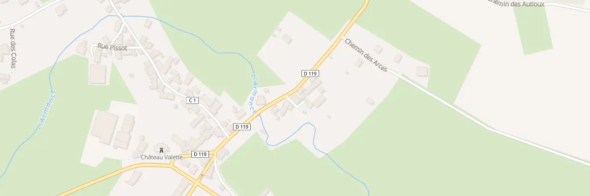 Plan du 8 Rte de Saint-Thibault à Nuars