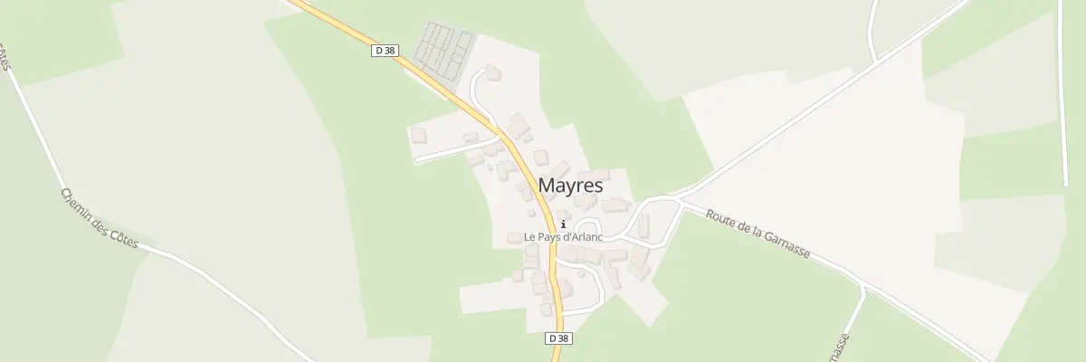 Plan du 5050 Le Bourg à Mayres