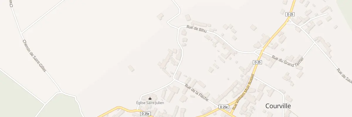 Plan du 16 Rue de Bihu à Courville