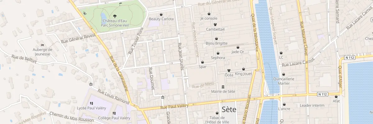 Plan du 6 Rue Jean Jaurés à Sète