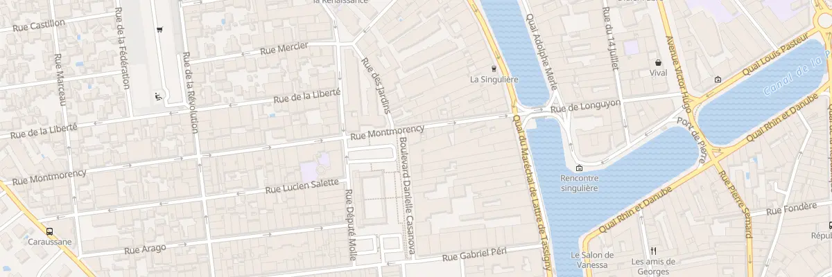 Plan du 17 Rue Montmorency à Sète